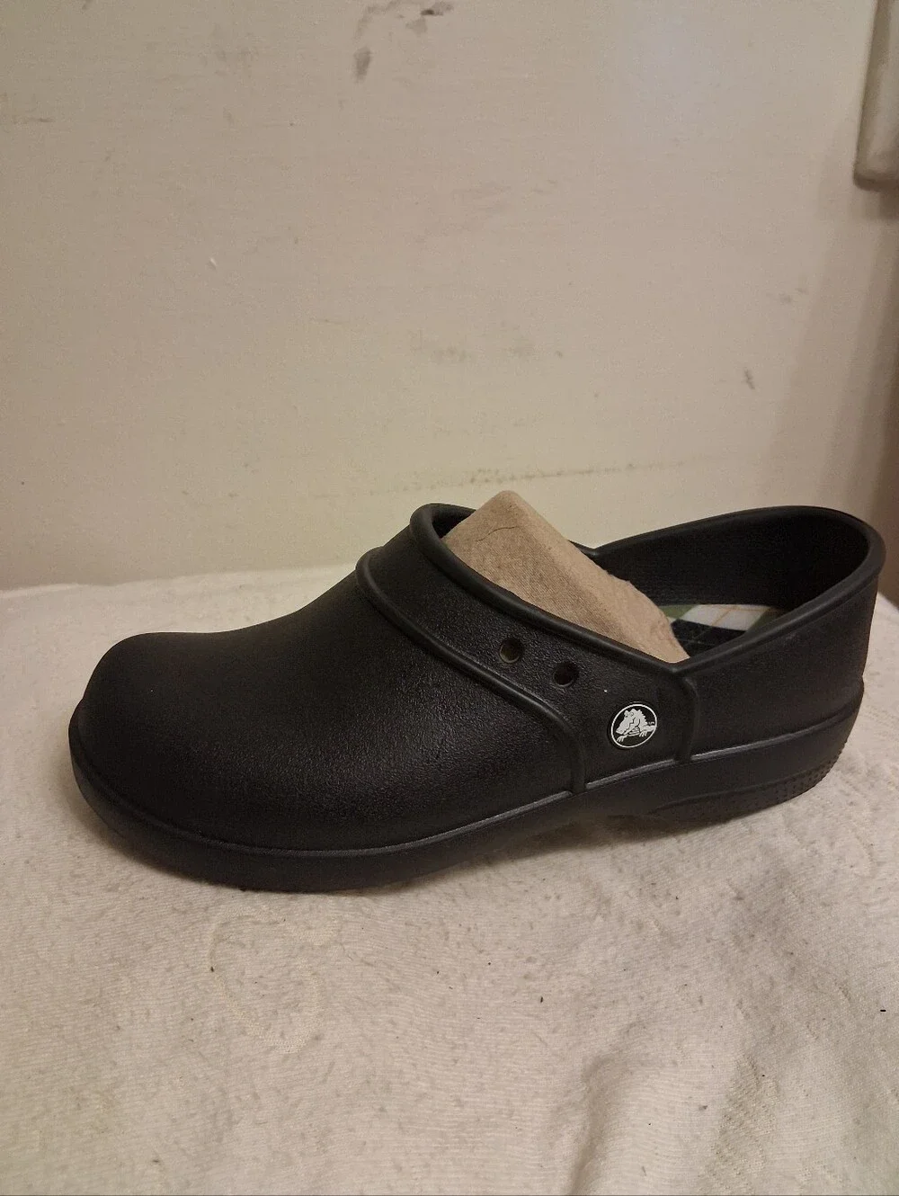 Womens CROCS Black Slip-On Clog Shoes Size 8 good for Nurses